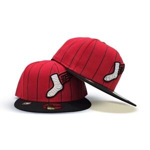 New Era 59Fifty Chicago White Sox City Connect Red/Black Pinstripe Hat 7 5/8